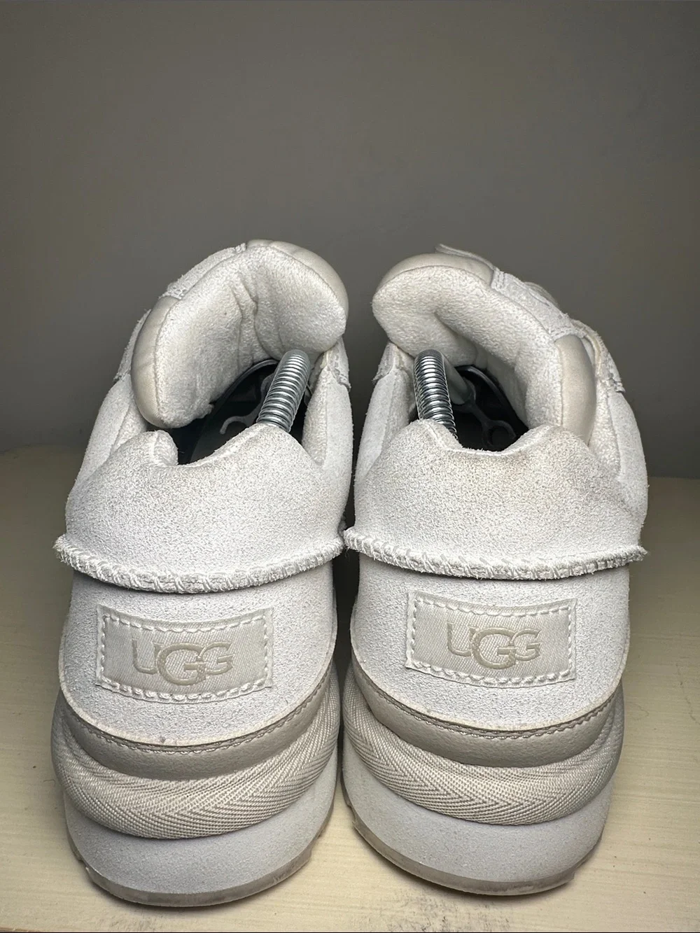 Ugg goldencush LT White Platform Suede Sneakers
